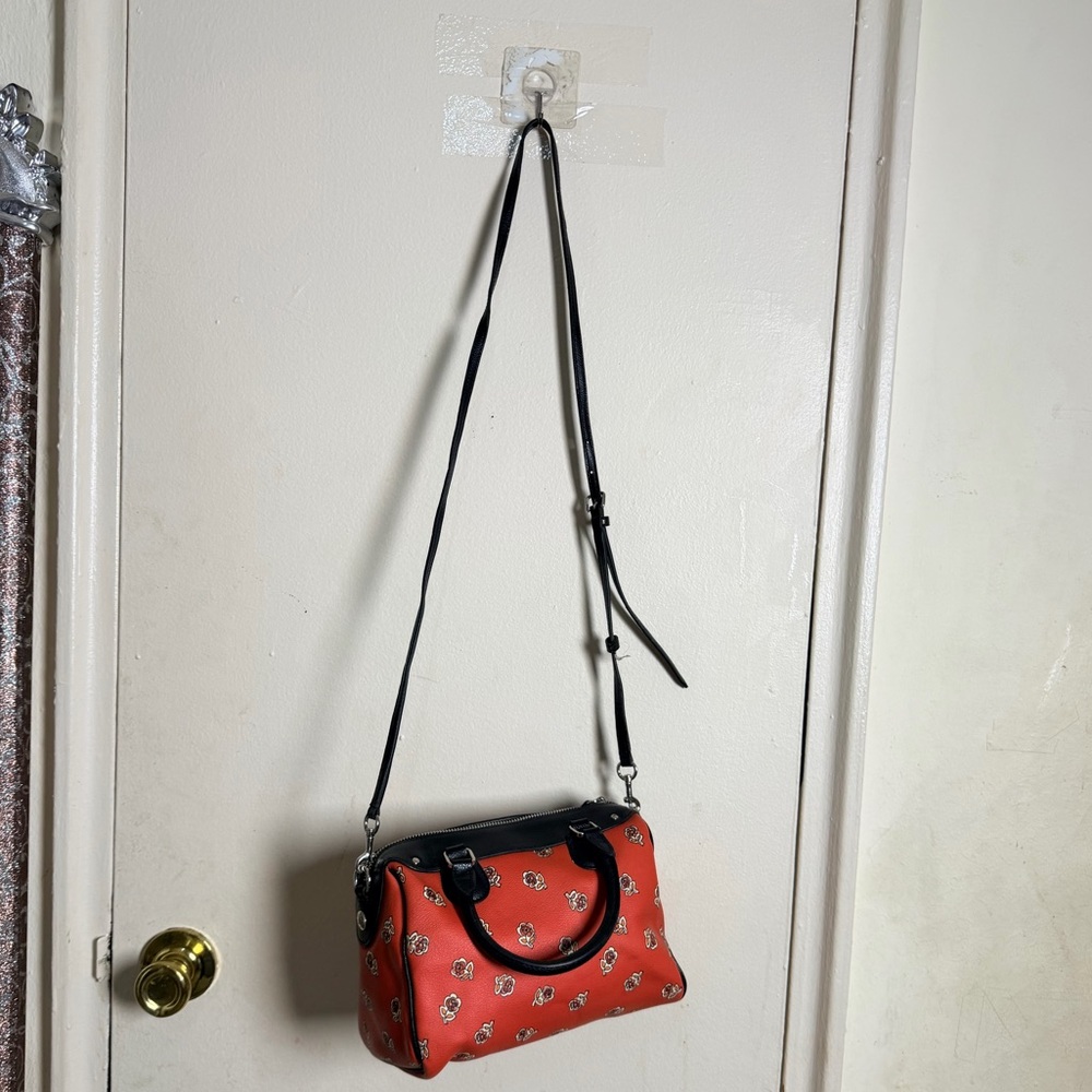 Red Floral Women's Bag